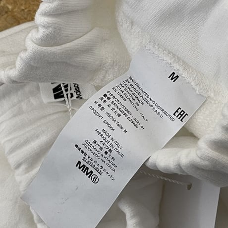 新品 mm6 maison margiela 2021ss logo sweat pants