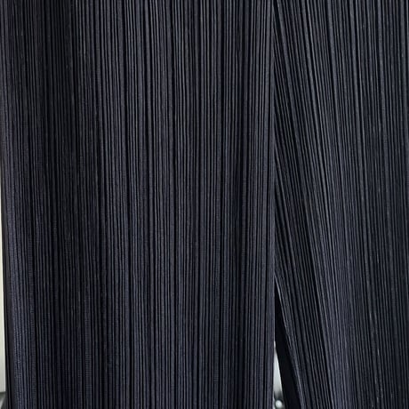 issey miyake pleats pants black