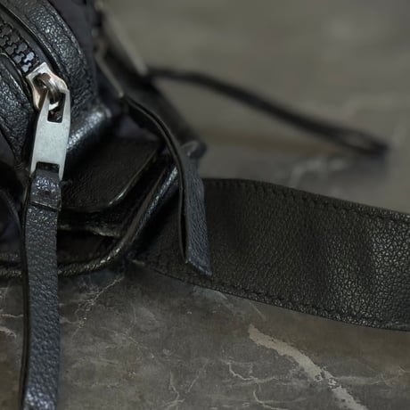 balenciaga leather nylon body bag