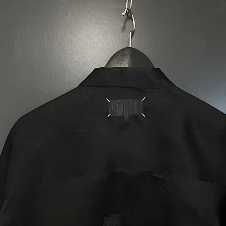 新品 maison margiela over size silk long shirt