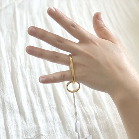 新品 mm6 maison margiela 2019ss ring gold 21号