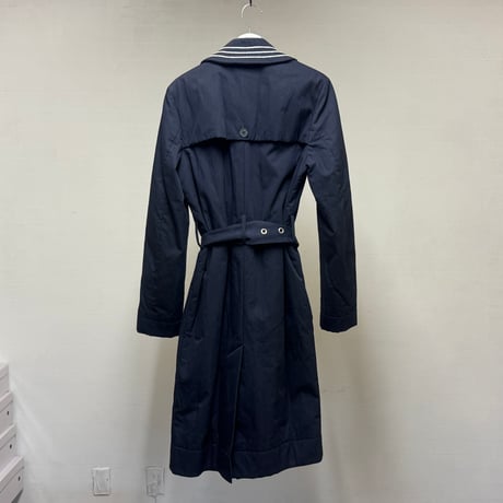 jw anderson leather logo belted coat