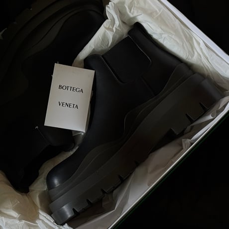新品 bottega veneta leather boots black 43