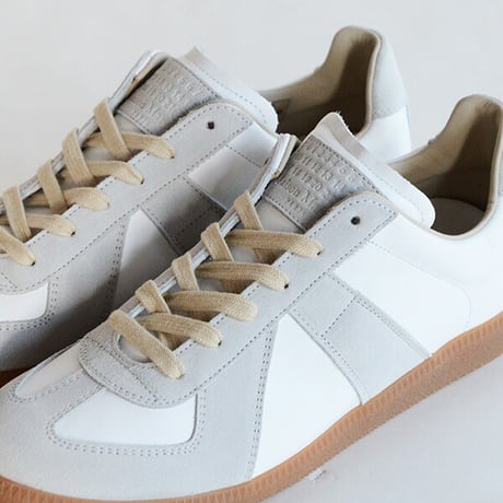 新品 maison margiela 2022aw replica german trainer white 43