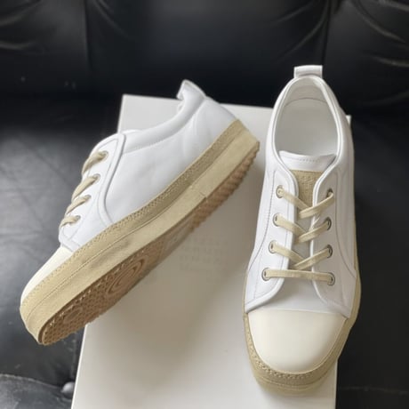新品 maison margiela 2021ss platform leather sneakers 43