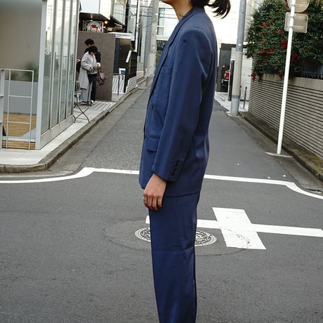 Christian Dior doubole set up suit blue