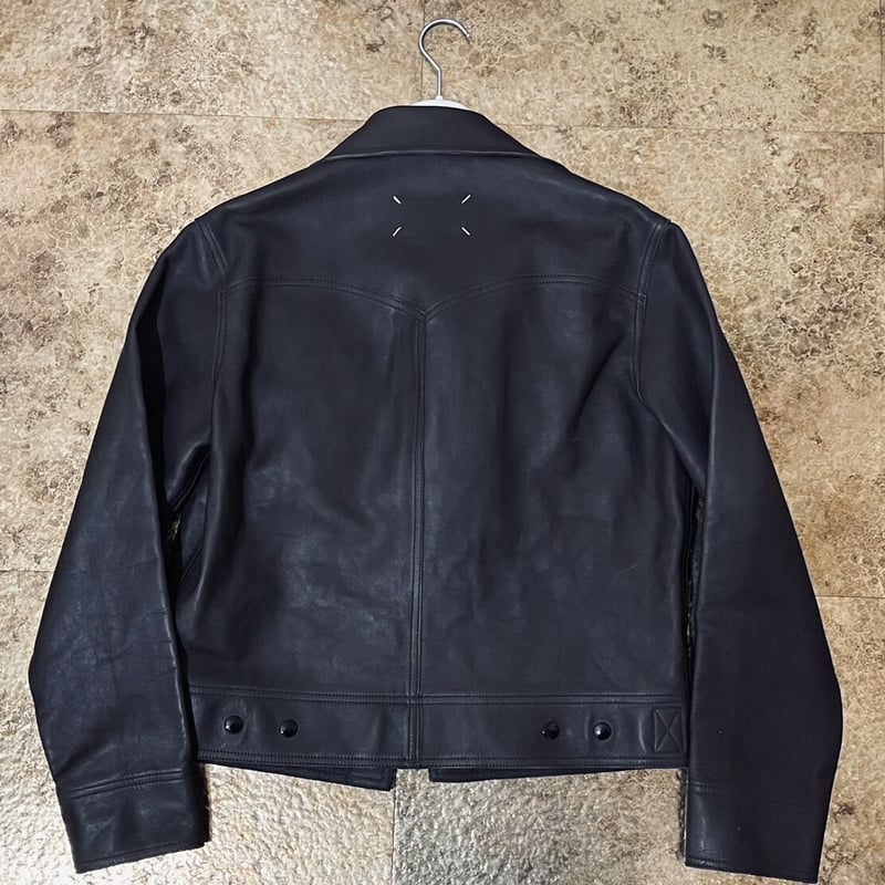 新品 maison margiela 2021aw leather jacket 46 | r
