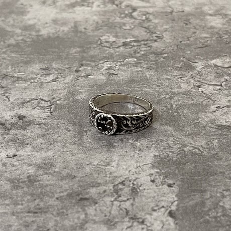 新品 gucci interlocking logo silver ring