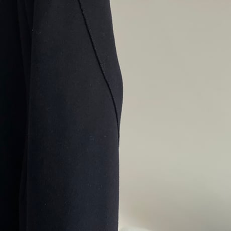 jilsander cashmere wool black coat 46