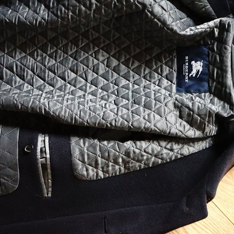 BURBERRY cashmere wool coat  navy