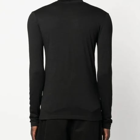 新品 jilsander logo turtleneck black