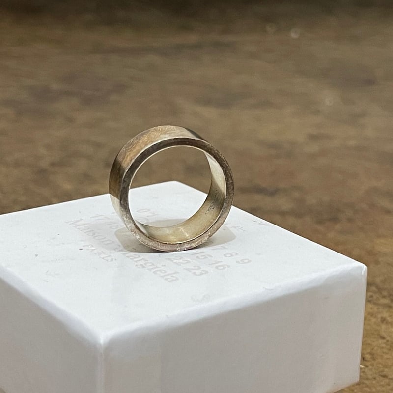 maison margiela 反転 リング ワイド Maison Margiela reverse logo ring silver 925 MADE IN ITALY