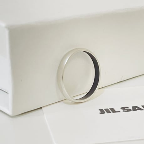 新品 jilsander 2022ss silver logo ring 27号