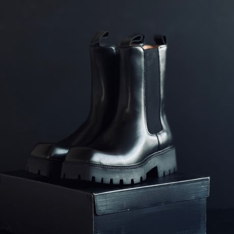 【factory sample】square toe boots 27cm