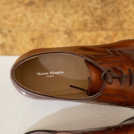 新品 maison margiela 2020aw tabi leather shose 42