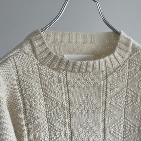 新品 maison margiela 2022aw "白タグ" aran knit M