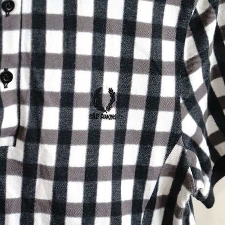 raf by raf simons check polo shirt