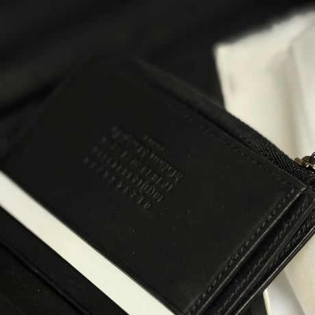 maison margiela leather wallet black