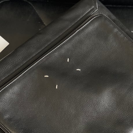 maison margiela large size leather clutch bag