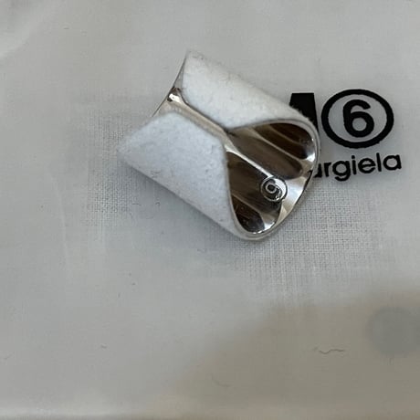 新品 mm6 maison margiela 2019aw white ring silver