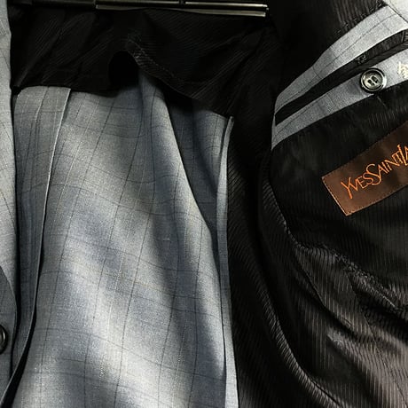 yves saint laurent blue set up suit