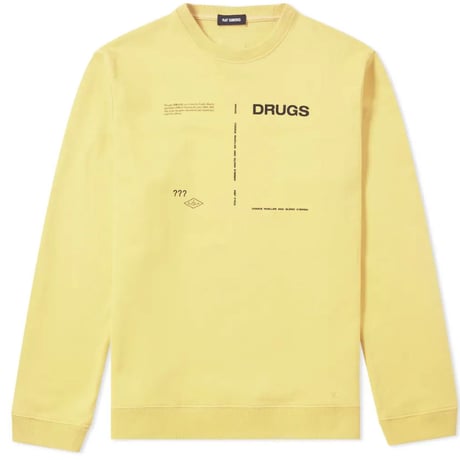 新品 raf simions 2018aw sweat yellow S