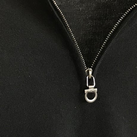 salvatore ferragamo half zip knit