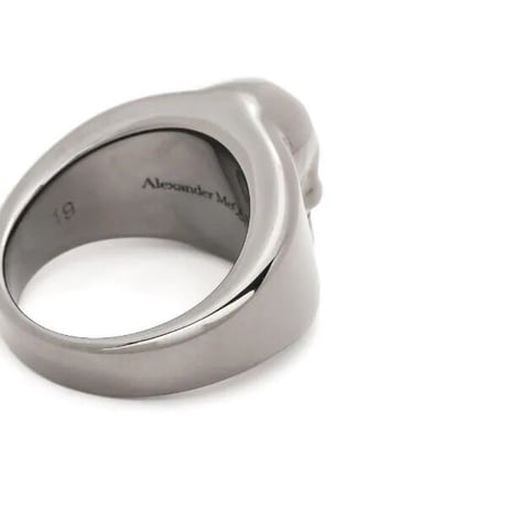 新品 alexander mcqueen 2023ss skull ring 17号