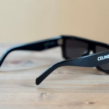 新品 celine 2024ss logo monochrome sunglass