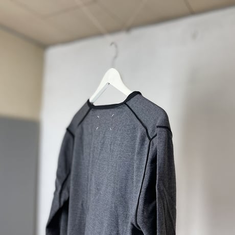 新品 maison margiela knit gray XL