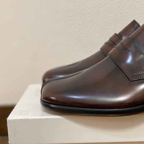 新品 maison margiela 2020aw tabi leather loafer 43