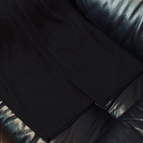 【update】factory sample pleats wide pants black
