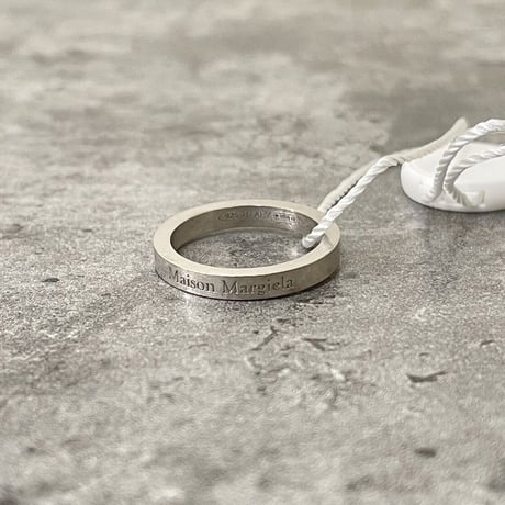 新品 maison margiela 2022aw silver logo ring ring 12号