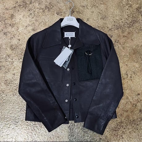 新品 maison margiela 2021aw leather jacket 46