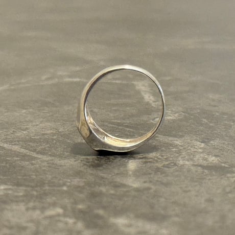 factory sample sterling silver 925 signet "oval" 14号