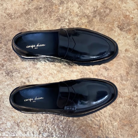 新品 carpe diem shinny calf loafer 43