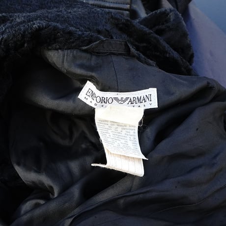 EMPORIO ARMANI velvet coat