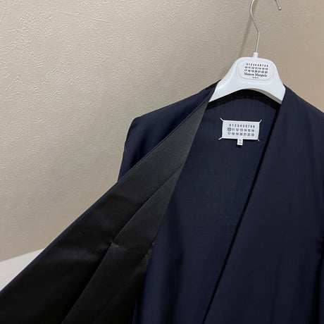 maison margiela collar less jacket