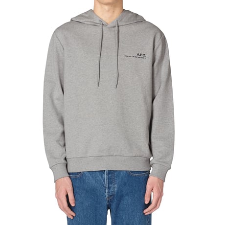 新品 apc 2024ss item logo sweat gray