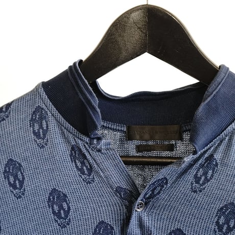 alexander mcqueen scull motifa polo shirt