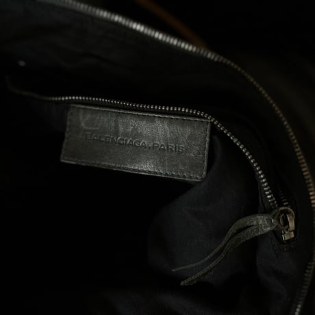 balenciaga leather shoulder bag “A”
