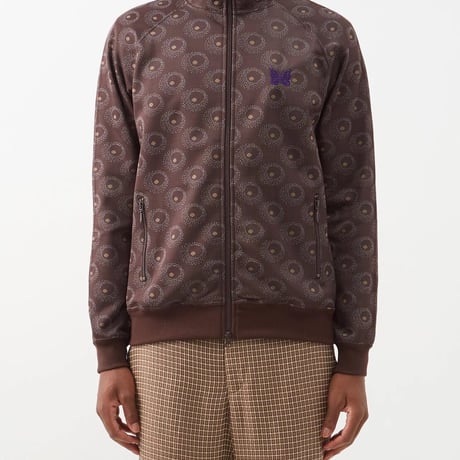 新品 needles 2022aw jacquard track jacket brown L