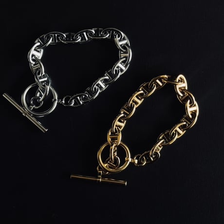 【price down】import factory sample anchor chain bracelet gold