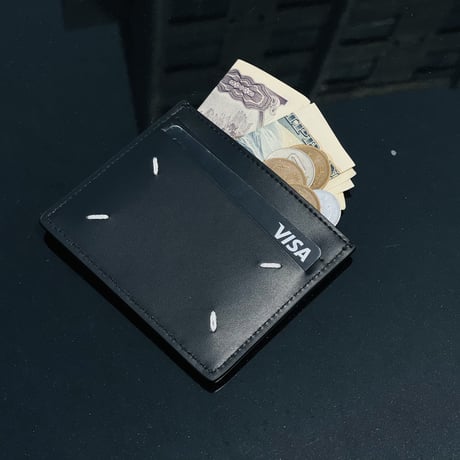 新品 maison marginal 2022aw leather case black