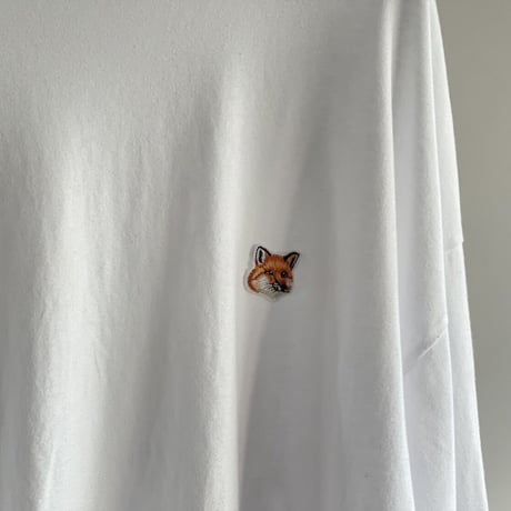 maison kitsune fox drop shoulder tops M