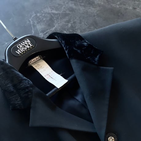 新品 gianni versace long coat set up suit 48