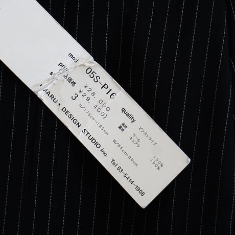 新品 kyoji maruyama stripe trousers