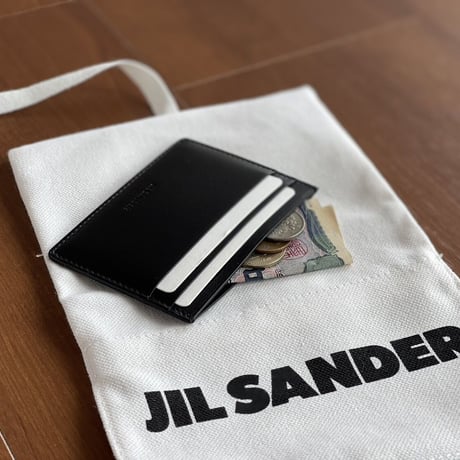 新品 jilsander 2023ss leather case black