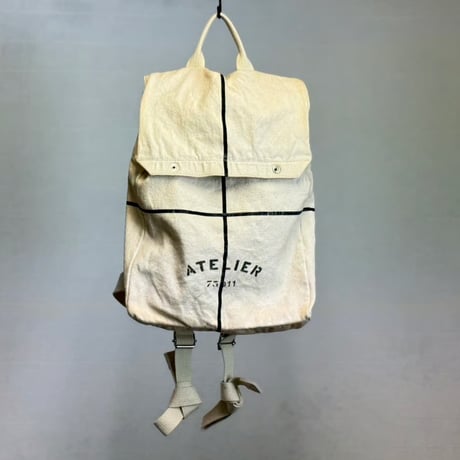 mason margiela atelier logo back pack