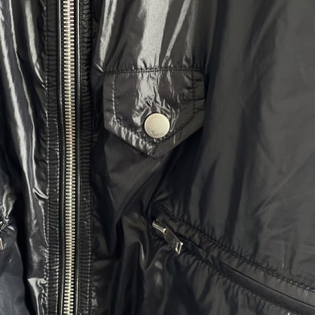 gucci nylon × leather jacket 44
